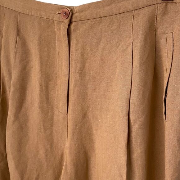 YL by Yair Brown/Tan Trouser Pants in Size 12 Made in USA - Picture 3 of 11